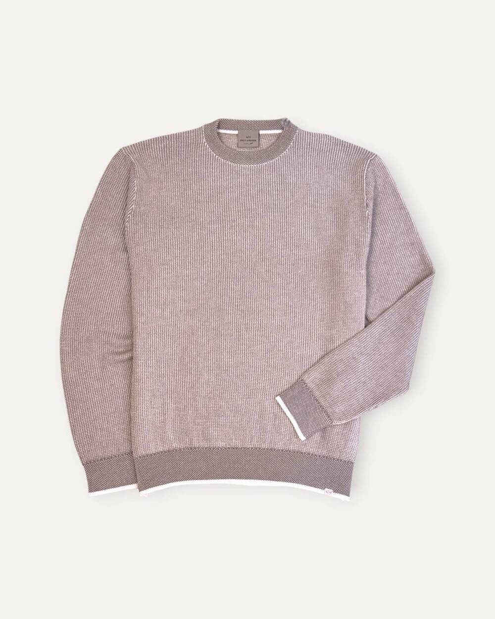 NEW PAUL & SHARK men's riviera piuma crew sweater in beige